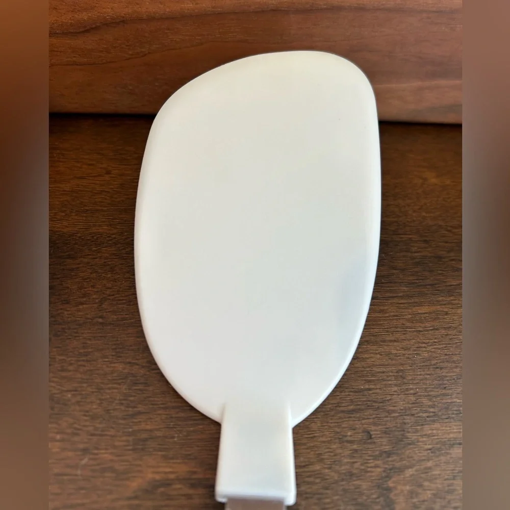 Tovolo Stainless White and Silver Spatula 12 Inch Long Honeycomb Pattern in EUC.